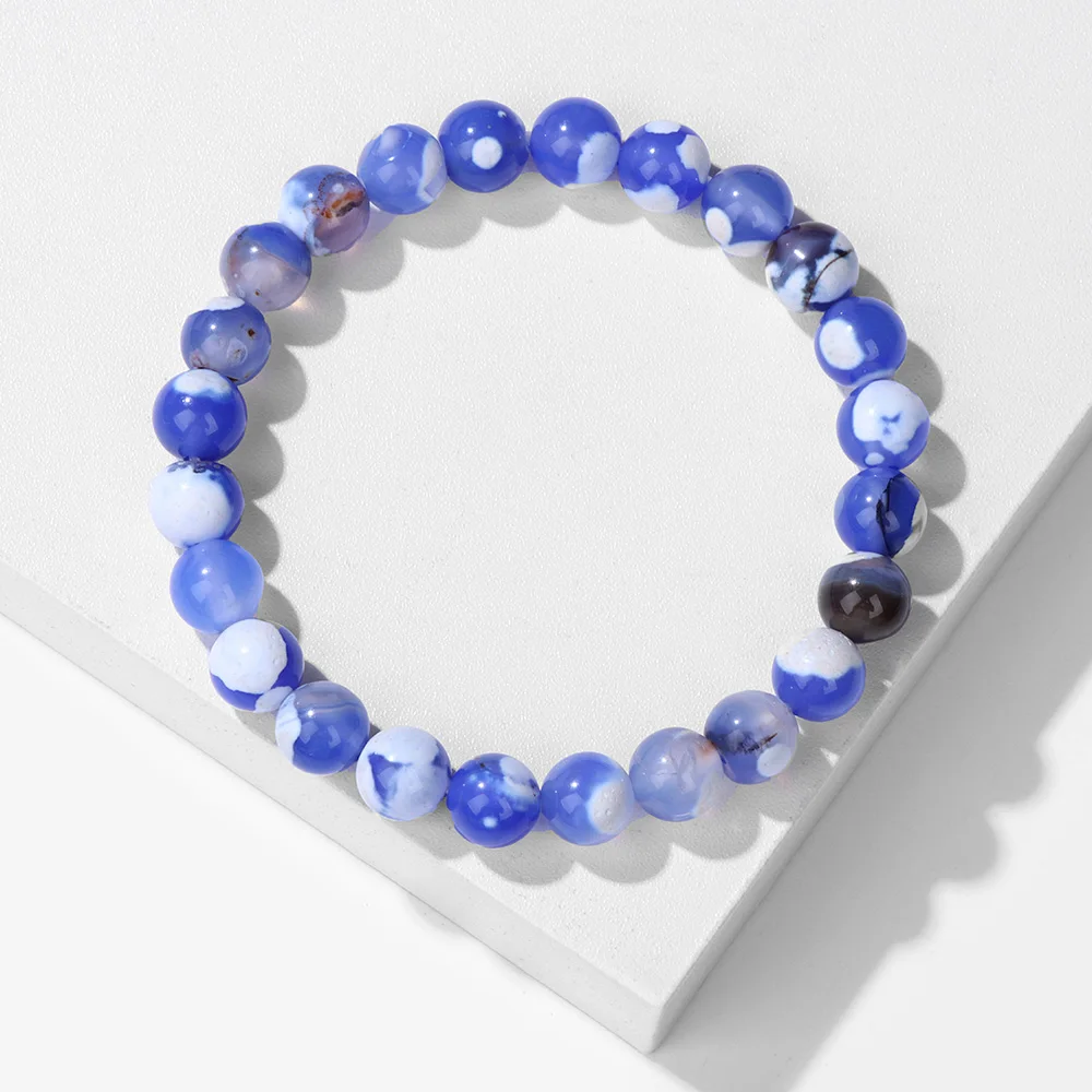 Blaues Naturstein armband 8mm Sodalith Lapislazuli Türkis Tigerauge – Bild 5
