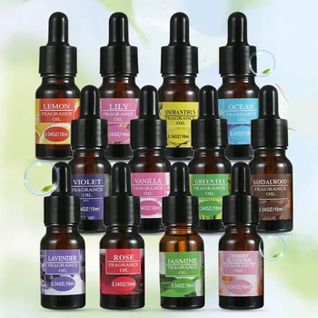 12 Geschmacksrichtungen ätherische Öle für Aromadiffusor Luftbefeuchter Zuhause wasserlöslich 10 ml