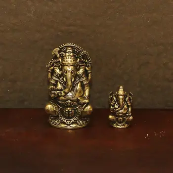 Lord Ganesha Statue Buddha Ornamente Elefant Hindu-Gott Skulptur Figuren Heim- und Bürodekoration
