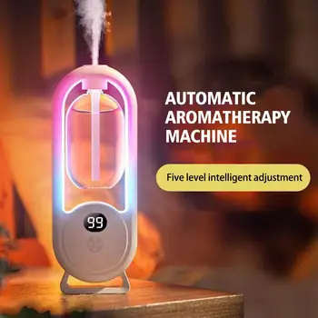 Automatischer Duftdiffusor, USB-betriebener Diffusor für ätherische Öle mit Sprühen und Licht, Hausduft