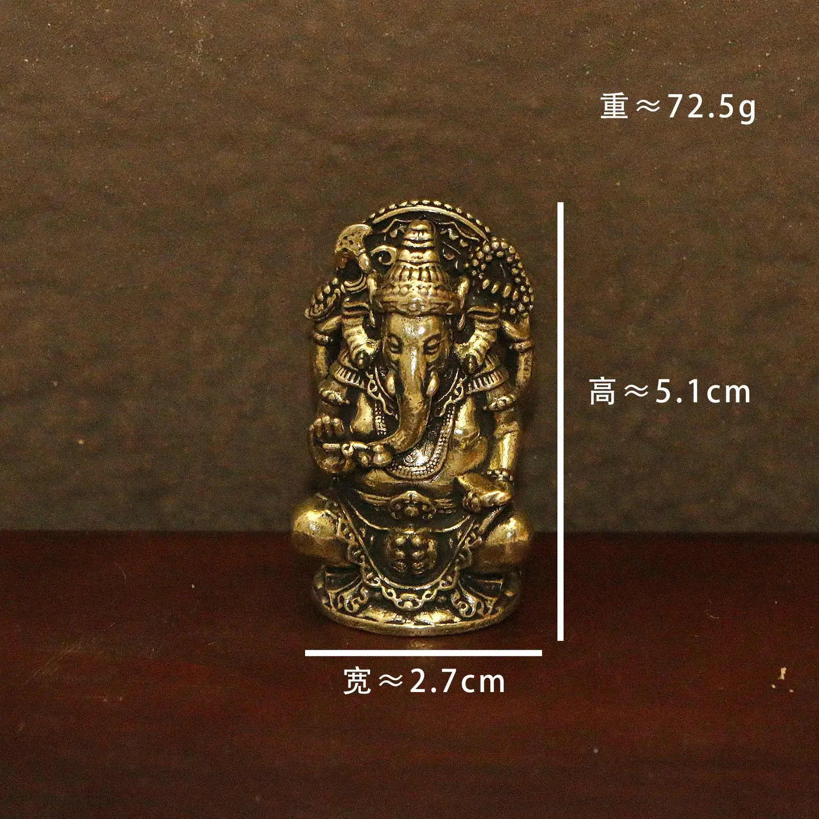 Lord Ganesha Statue Buddha Ornamente Elefant Hindu-Gott Skulptur – Bild 5