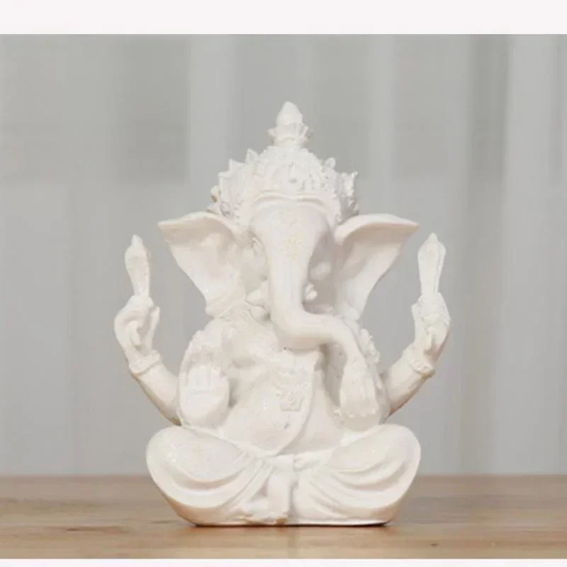 Handgefertigte Sandstein Ganesha Buddha Elefant Statue Skulptur Figur für Heimdekoration Wohnzimmer