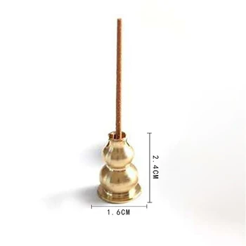 Kalebassenförmiger Räucherstäbchenhalter aus Legierung, Aromabrenner, Duftspender, Heimdekoration