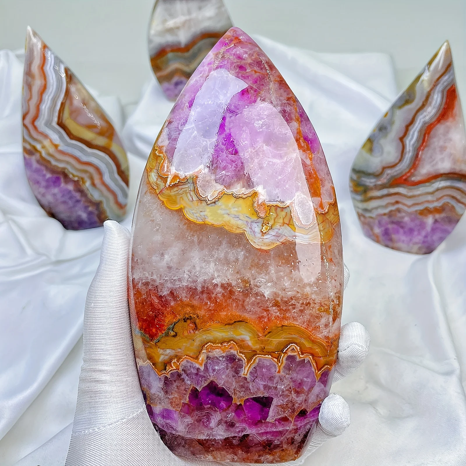 Natürliche Amethyst Achat Kristall dekoration, geeignet für spirituelle Kultivierung, Heim dekoration, ist