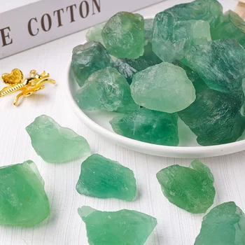 40g/120g/240g Natürlicher grüner Fluoritstein, grüner Mineralkristallstein, natürlicher Quarz