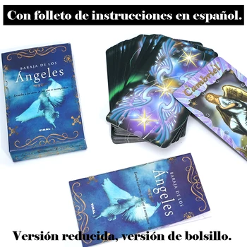 Spanische Tarotkarten, Engel-Orakel-Deck, spanisches spirituelles Kartenset, göttliche Anleitung, englische