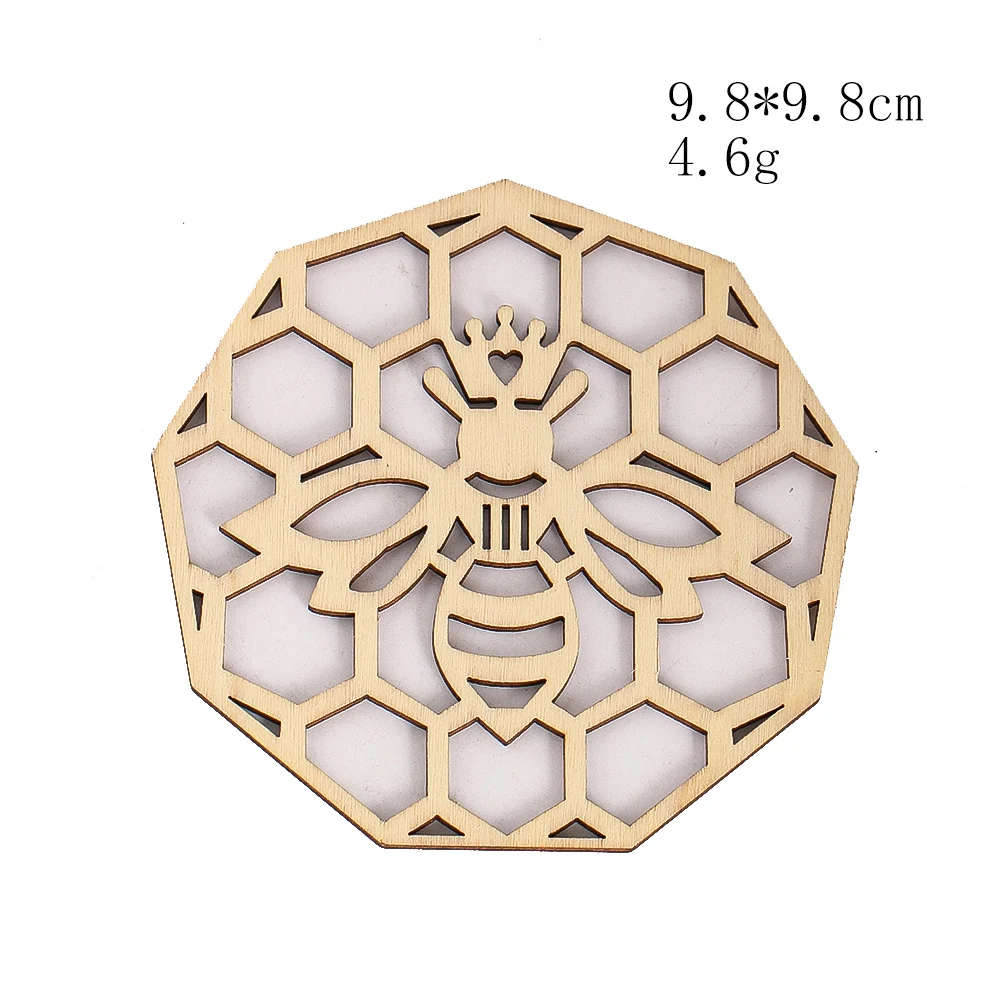 3,9 Zoll Holz Hohlbrett Rustikale Wandbehang Dekor Heilige Geometrie Chakra Yoga Meditation Spirituelles