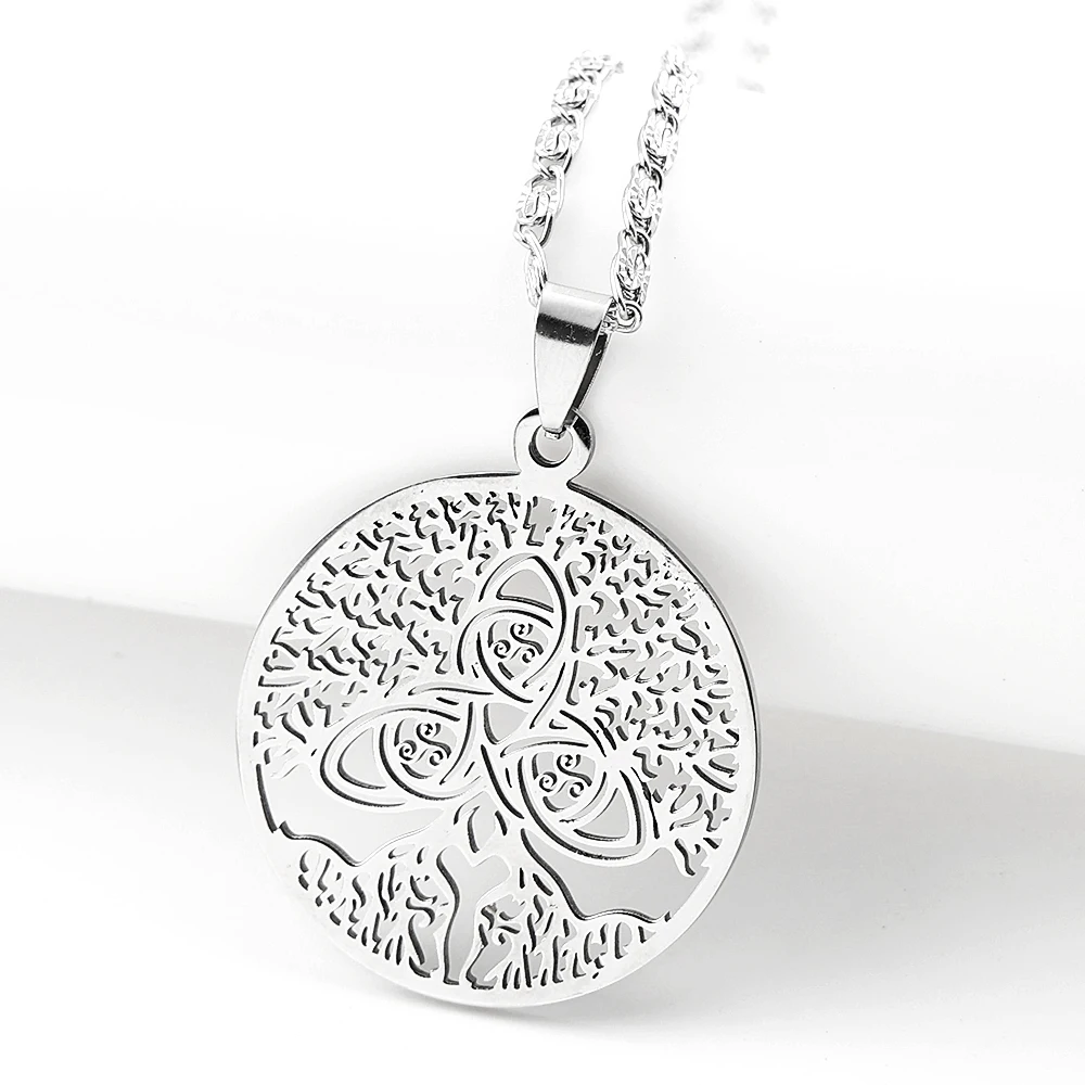 Hexenbaum des Lebens Keltischer Knoten Triquetra Dreifaltigkeit – Bild 5