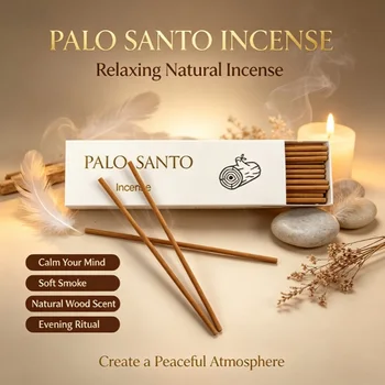 Handgefertigter Palo Santo Räucherstab - 12 cm / 4,72 Zoll Natürliches Aromaholz für Heimreinigung