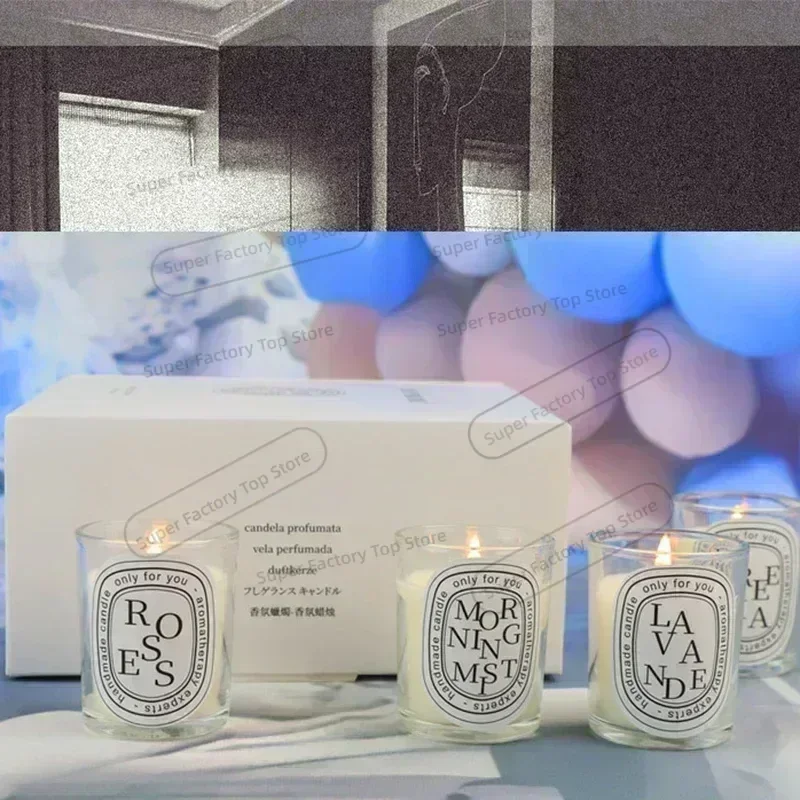 Romantische Transparente Duftkerze Geschenkset Aromatische Kerzen – Bild 3