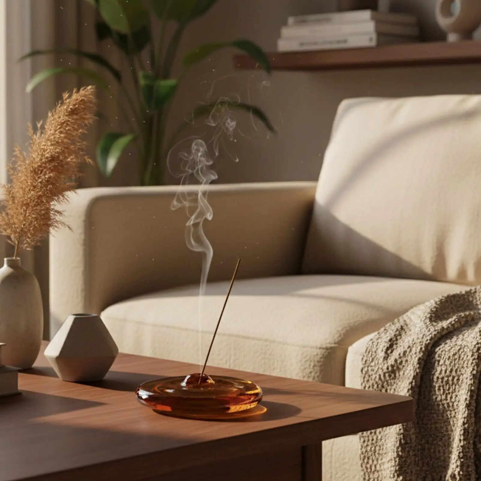 Hitzebeständiger Glas-Räucherstäbchenhalter für Meditation, Yoga, Zen – Bild 6