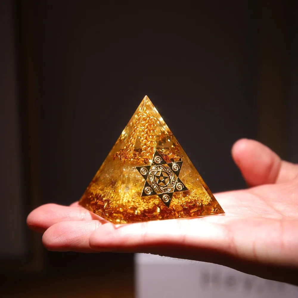 5/6/8/10cm Kristallpyramide aus Harz im Würfeldesign – Bild 3