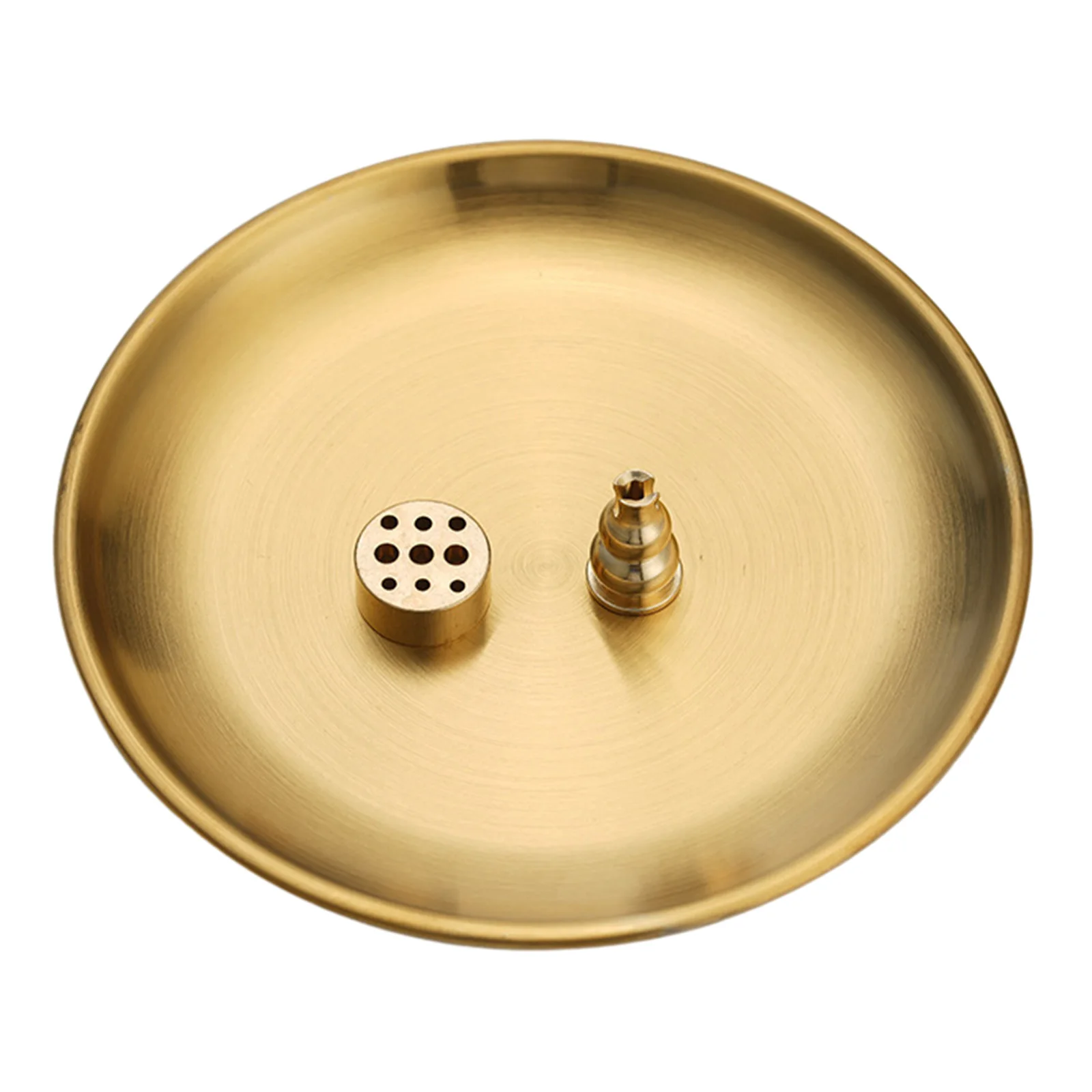 3-in-1-Räuchergefäß aus Messing, Räucherstäbchenhalter, 5,5 Zoll, Räucherstäbchen/Spule im Unterstützer