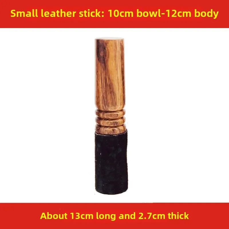 Tibetische Klangschale aus Leder, handgefertigt, Wollfilz, Hammer, Kristall, Klangschale, Schlägel