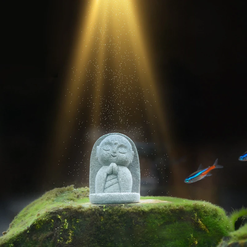 Buddha-Statuen, niedliche kleine Jizo-Buddha-Skulptur, Figuren – Bild 6