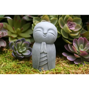 Buddha Statuen niedlich kleine Jizo Buddha Skulptur Figuren Garten Ornamente Jizo Buddha japanische Buddha
