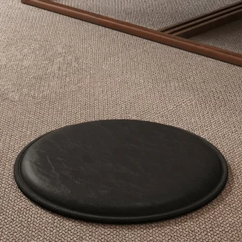 Zafu Dickes Lederkissen Weiches 35/40cm Rundes Sitzkissen Rutschfestes Wasserdichtes Esszimmerstuhl-Pad