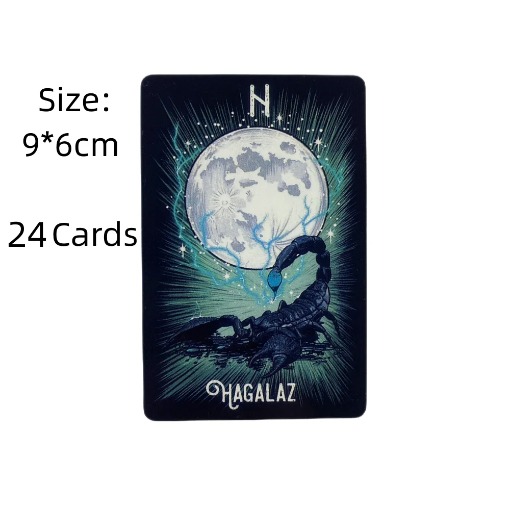 Hexen-Familien-Rune-Orakel 24 Karten Indie Tarot-Deck Runen – Bild 6