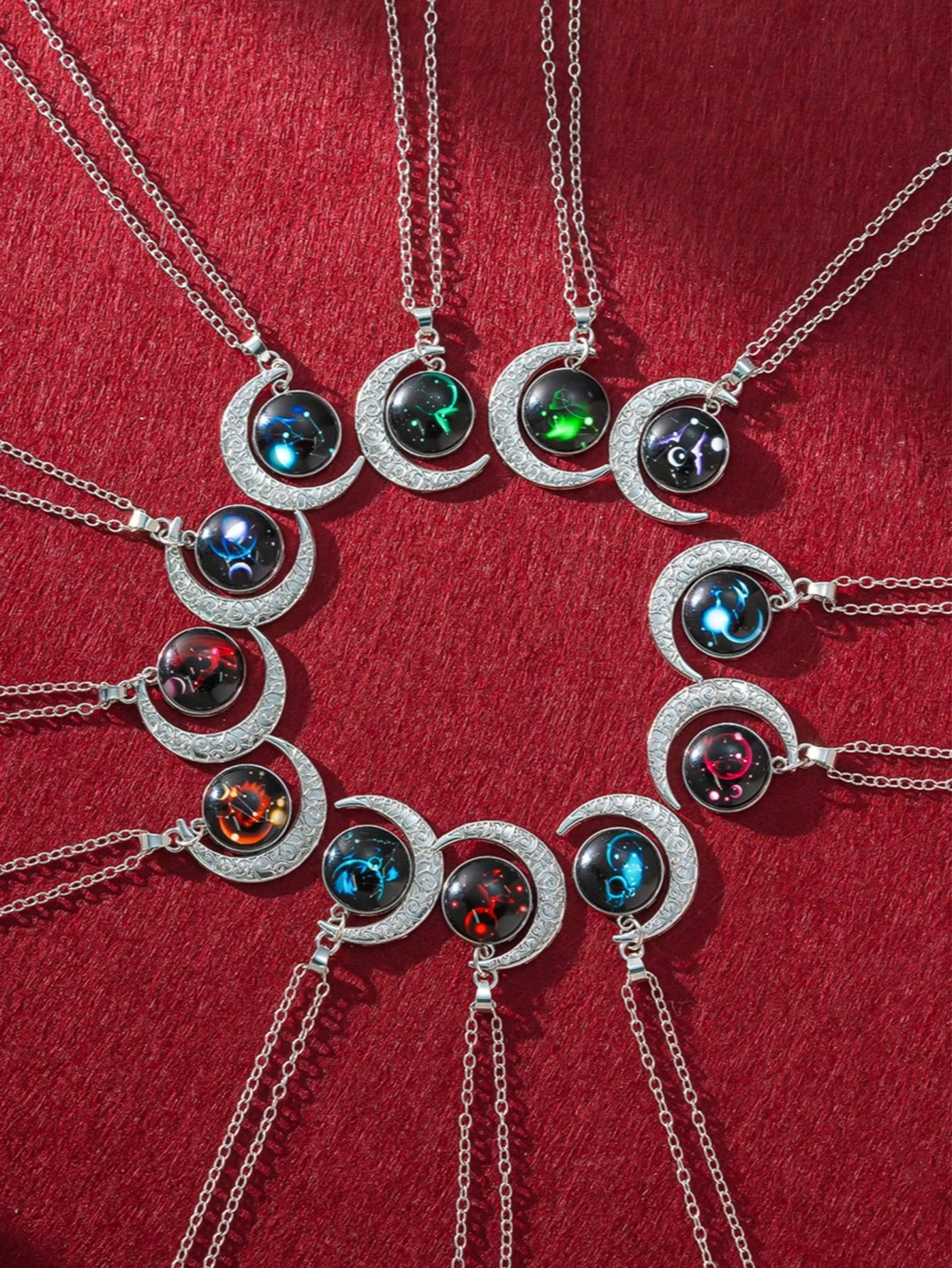 Sternzeichen-Halskette Schmuck Geburtstagsgeschenke Astrologie 12 – Bild 4