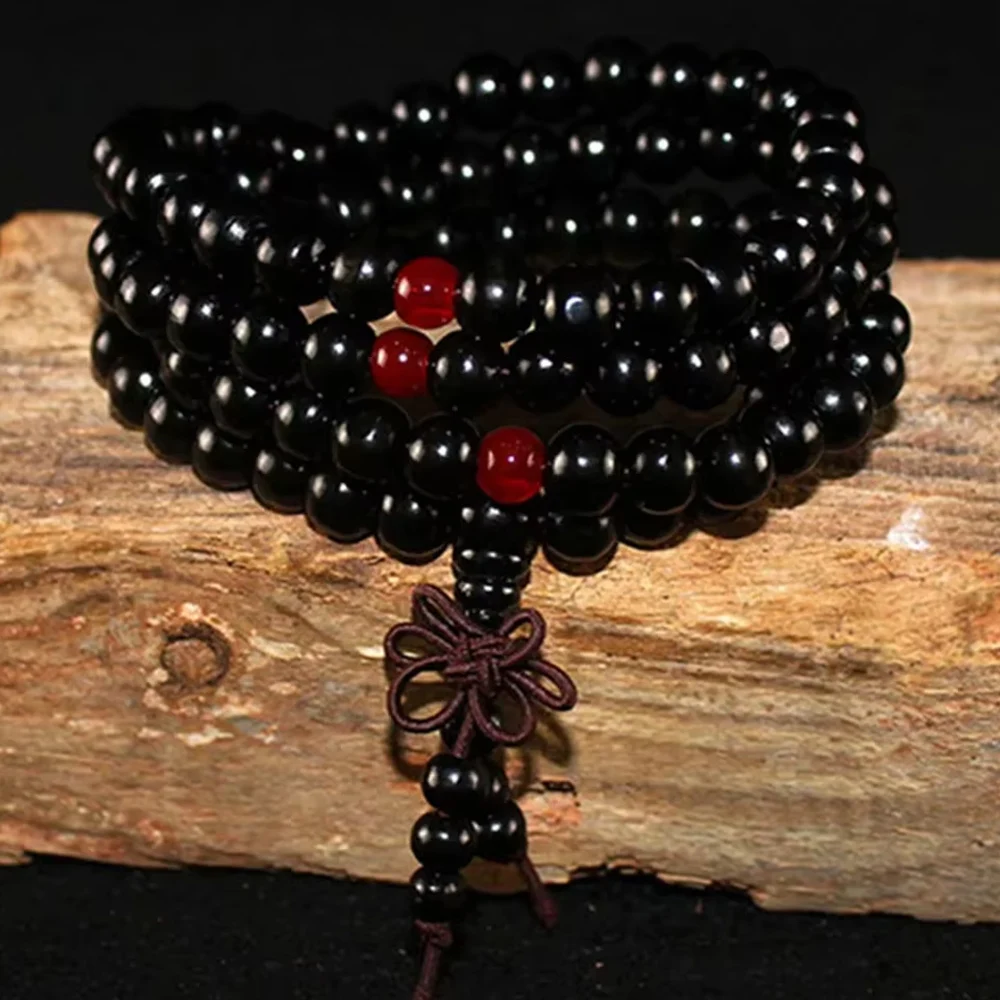 Natürliches Sandelholz-Armband für Männer, buddhistischer Buddha, Meditation, Perlenarmband für Frauen, Gebet