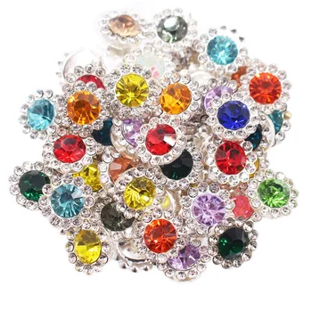 Gemischte Farben, Kristalle, Strass, silberne Spitze, Krallensteine, Nähen, Strasssteine für Kleidung, Stoff