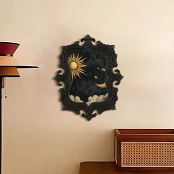 Grenzüberschreitende Gothic Sonne-Mond Sternenhimmel Wanddekoration zum Aufhängen für Retro-Wanddekoration