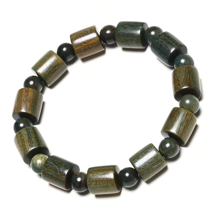 Grünes Sandelholz buddhistisches Gebet Malas Buddha Perlen Armband natürliche duftende Holz perlen wurzel