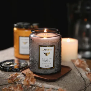 7-Unzen-Duftkerze aus Glas, natürliche Sojakerze, aromatische Serenity-Kerzen, dekorative Duftkerzen